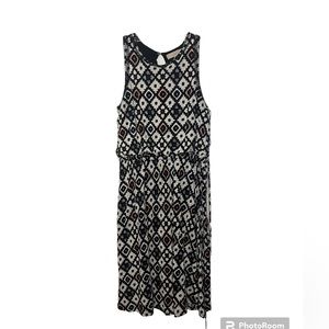 Loft Aztec printed midi dress
